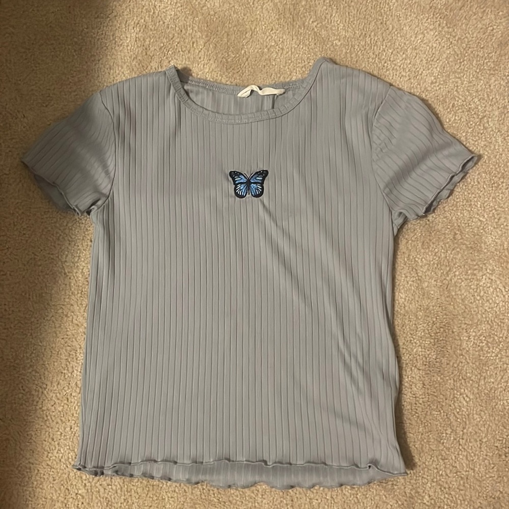 Cute Purple Butterfly Top